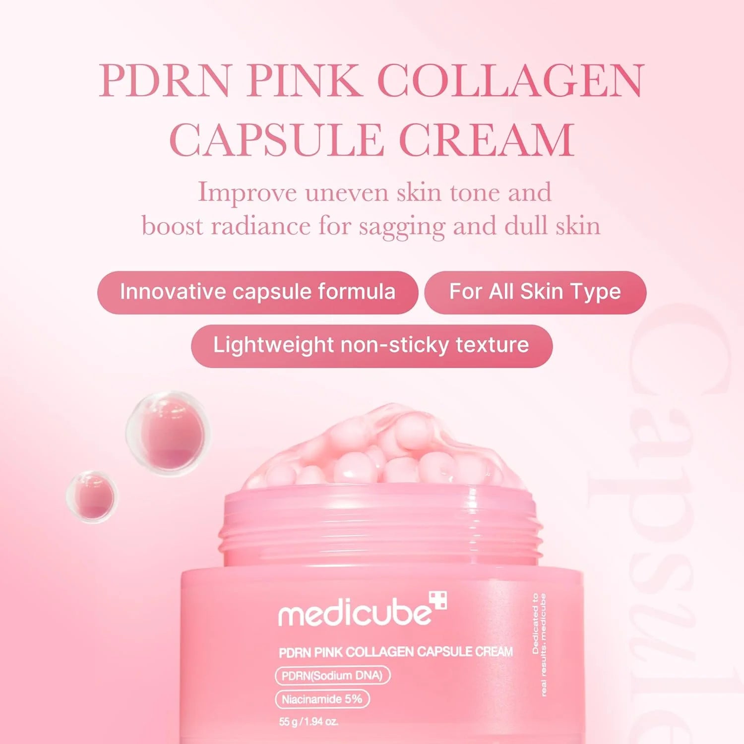 Medicube
Medicube PDRN Pink Collagen Capsule Face Cream