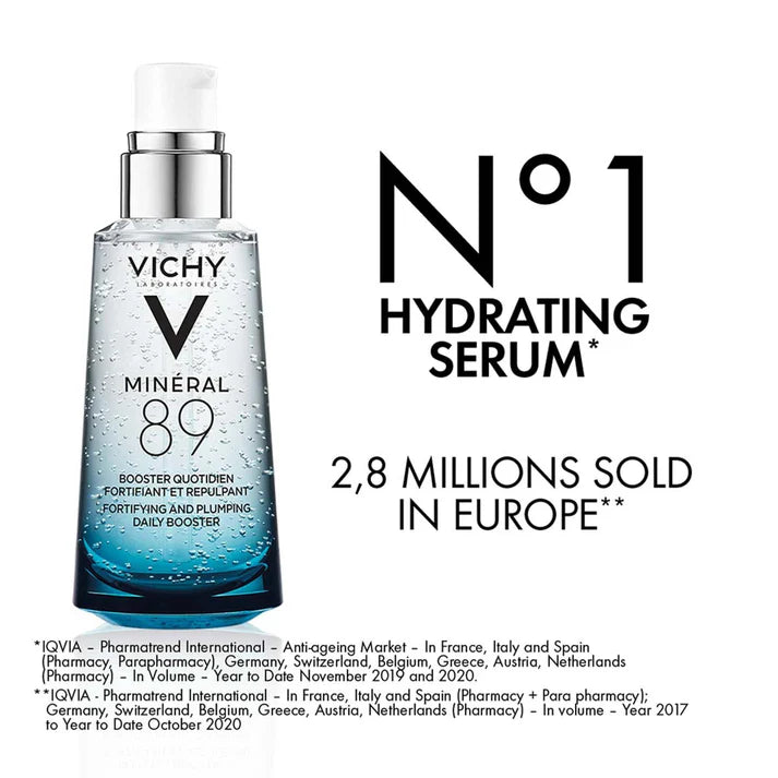 Vichy
Vichy Mineral 89 Daily Booster Serum, Fortifying & Plumping - 50ml