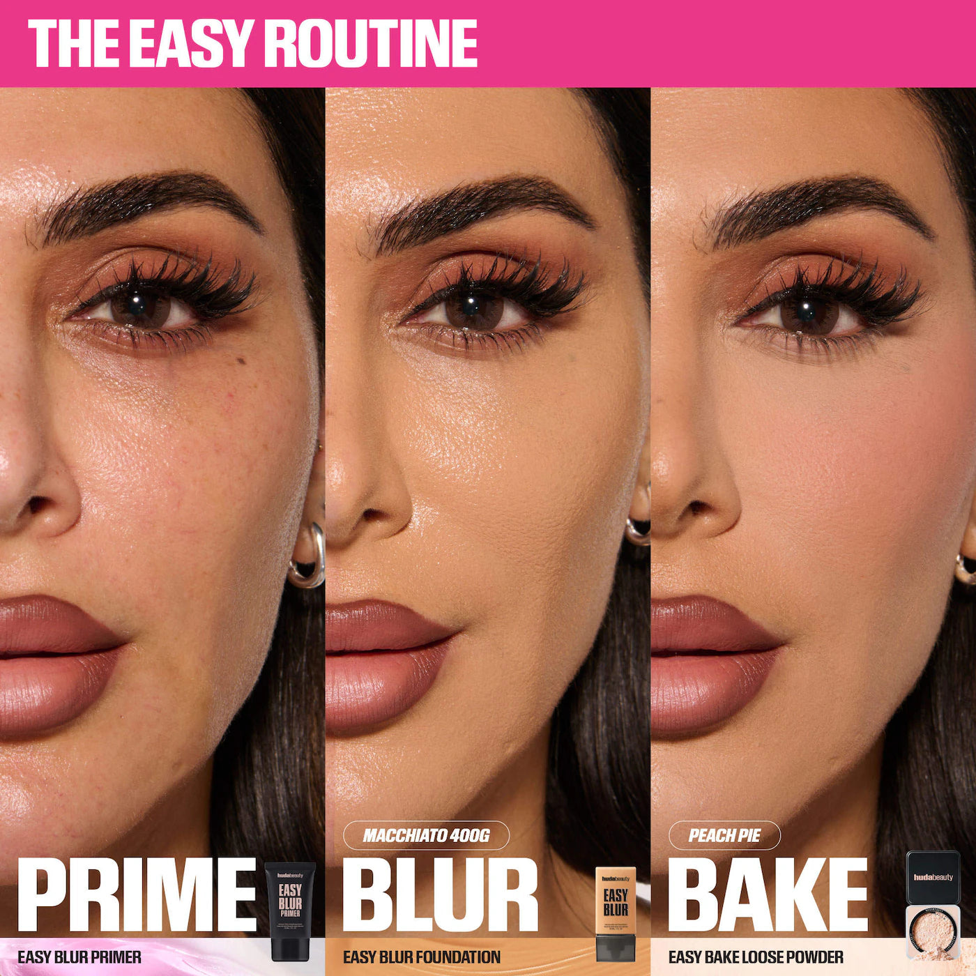 HUDA BEAUTY 
Easy Blur Silicone-Free Smoothing & Pore-Minimizing Primer